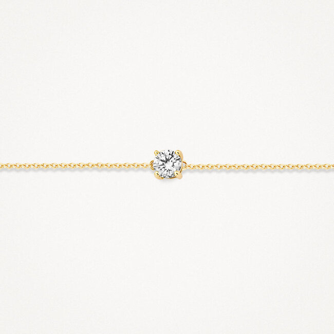 Armband 2166YZI - Geelgoud (14Krt.) met Zirconia