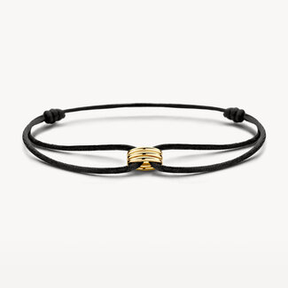 Blush Gold Jewels Armband 2173YGO - Geel Goud (14Krt.) met Zijdekoord