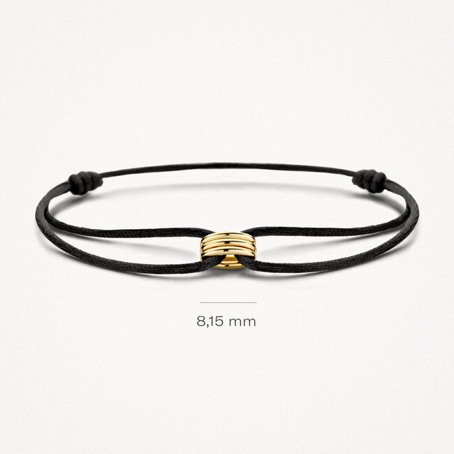 Armband 2173YGO - Geel Goud (14Krt.) met Zijdekoord
