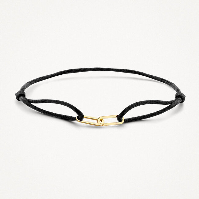 Armband 2180YGO - 14k Geelgoud met Zijdekoord