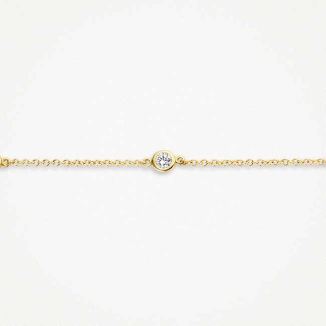 Armband 2187YZI - 14k Geelgoud met Zirkonia