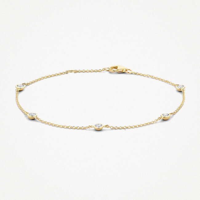 Armband 2187YZI - 14k Geelgoud met Zirkonia