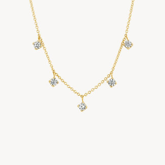 Blush Gold Jewels Collier 3157YZI - 14k Geel goud met zirkonia