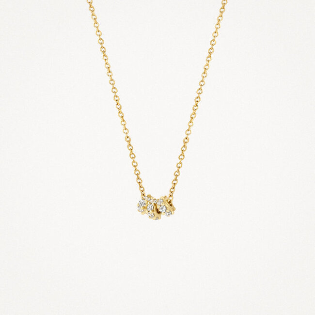 Collier 3136YZI - 14k Geelgoud met zirkonia