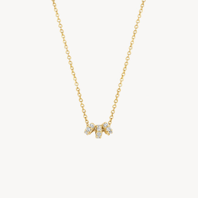 Collier 3136YZI - 14k Geelgoud met zirkonia