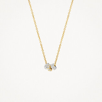 Blush Gold Jewels Collier 3136BZI - 14k Geelgoud met zirkonia