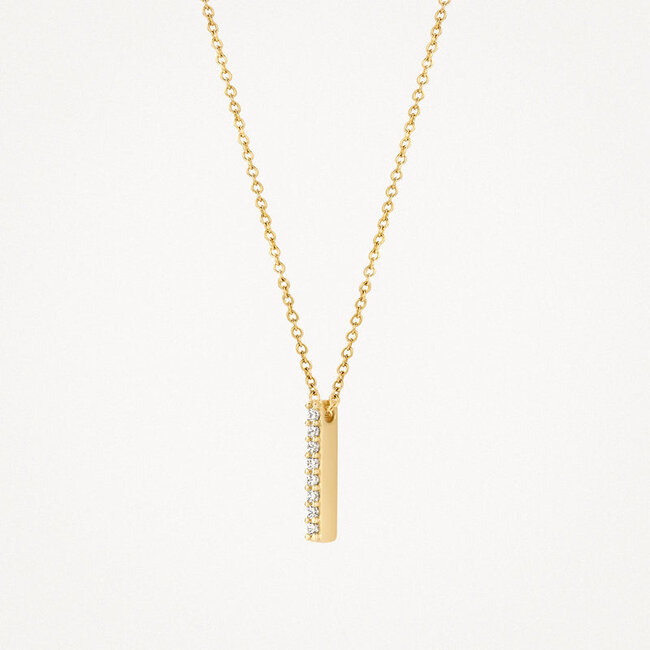 Collier 3133YZI - 14k Geelgoud met zirkonia