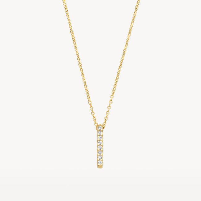 Collier 3133YZI - 14k Geelgoud met zirkonia