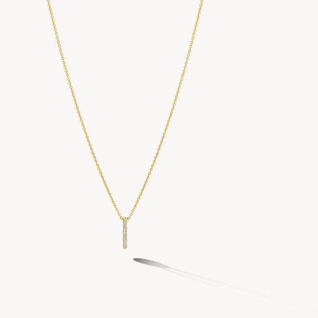 Collier 3133YZI - 14k Geelgoud met zirkonia