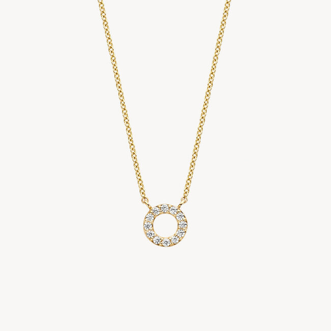 Collier 3125YZI - 14k Geelgoud met zirkonia