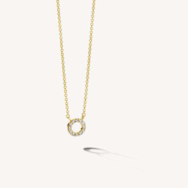 Collier 3125YZI - 14k Geelgoud met zirkonia