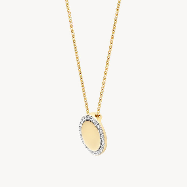 Collier 3124YZI - 14k Geelgoud met zirkonia