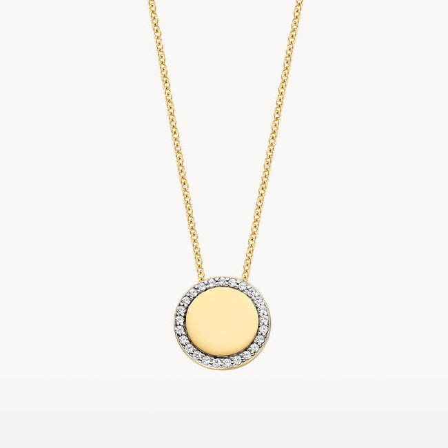 Collier 3124YZI - 14k Geelgoud met zirkonia