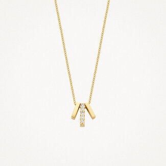 Blush Gold Jewels Collier 3122YZI - 14k Geelgoud met zirkonia