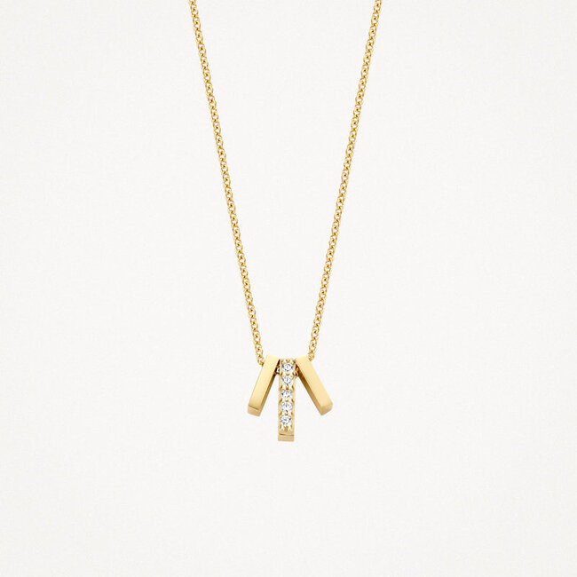 Collier 3122YZI - 14k Geelgoud met zirkonia
