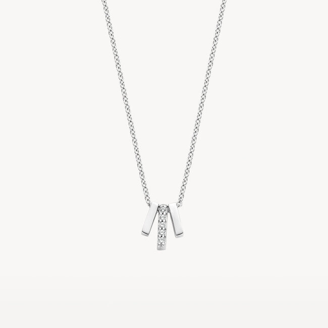 Collier 3122WZI - 14k Witgoud met zirkonia