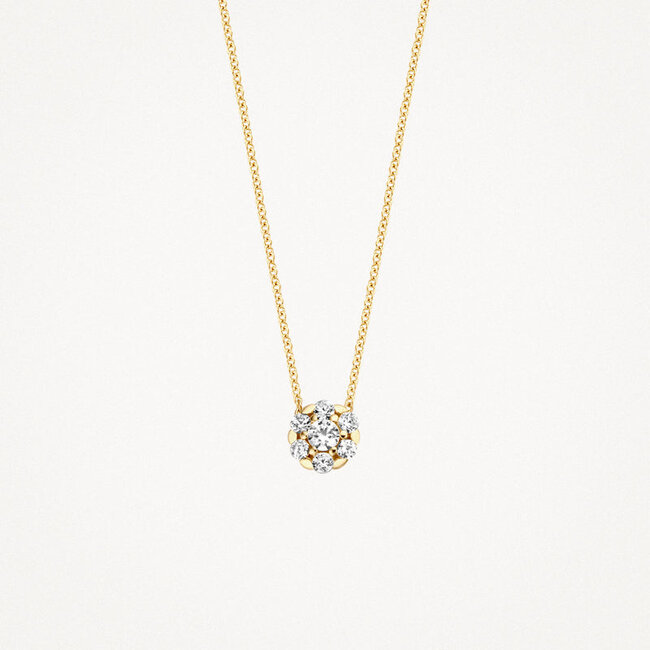 Collier 3097YZI - 14k Geelgoud met zirkonia