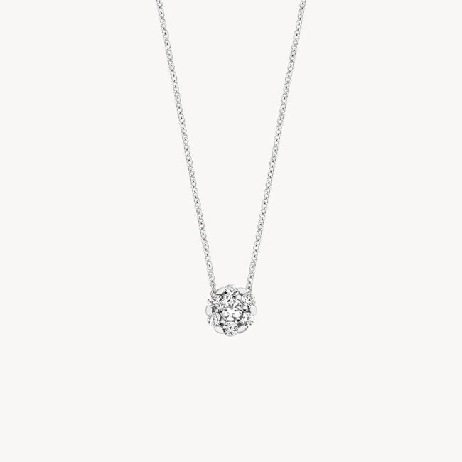 Collier 3097WZI - Wit Goud (14Krt.) met Zirconia