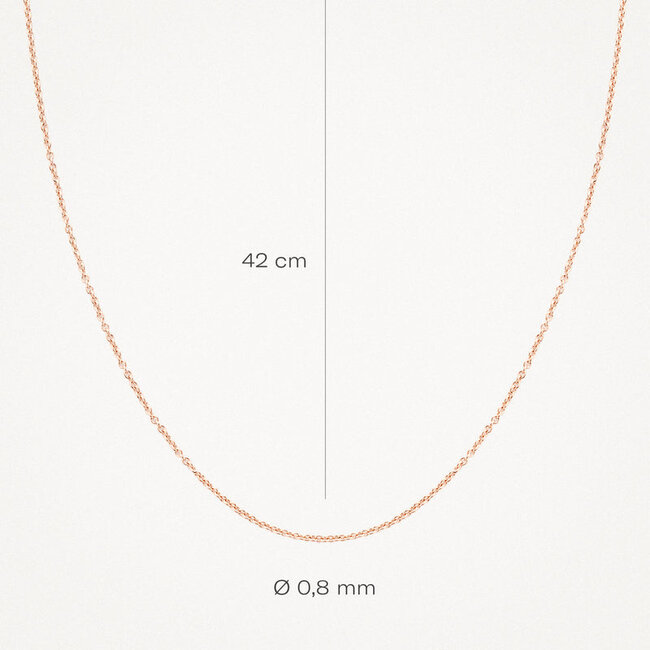 Collier 3058RGO/42 - Rosé Goud (14Krt.)