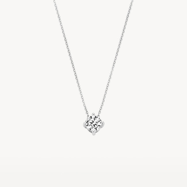 Collier 3057WZI - Wit Goud (14Krt.) met Zirconia