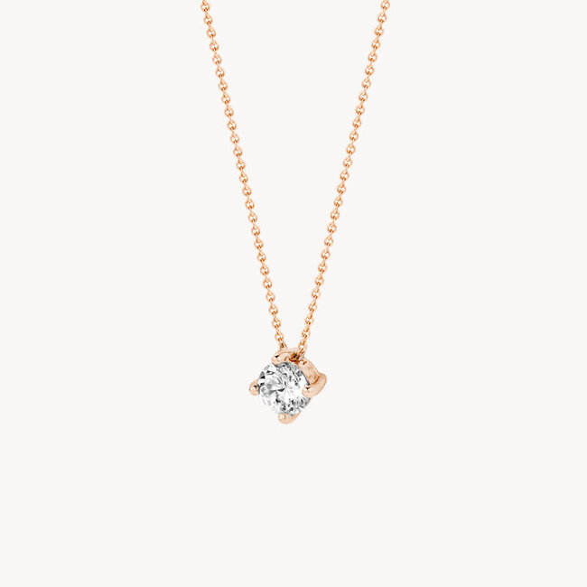 Collier 3057RZI - Rosé Goud (14Krt.) met Zirconia