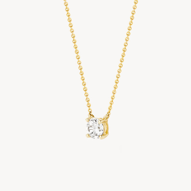 Collier 3049YZI - Geel Goud (14Krt.) met Zirconia