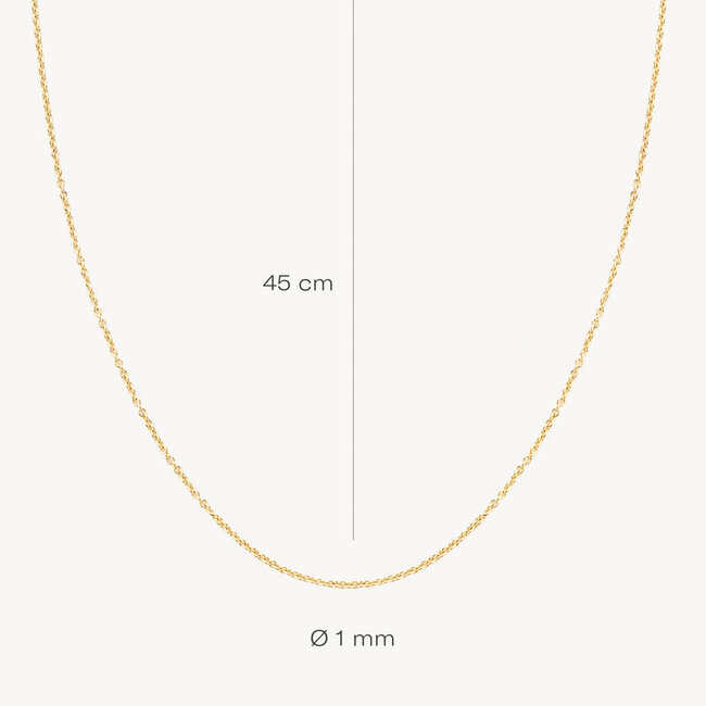 Collier 3046YGO/45 - Geel Goud (14Krt.)