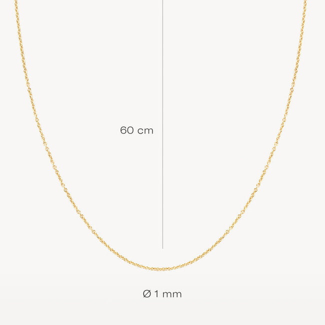 Collier 3046YGO/60 -14k Geelgoud