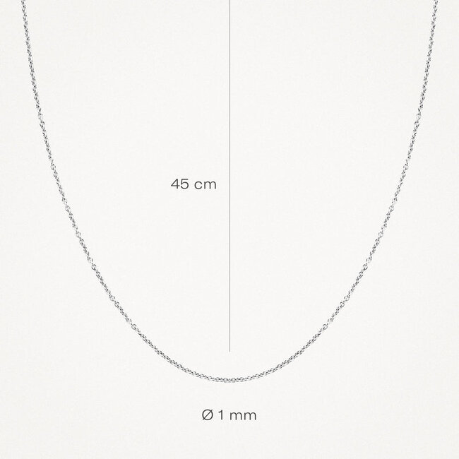 Collier 3046WGO/45 - Wit Goud (14Krt.)
