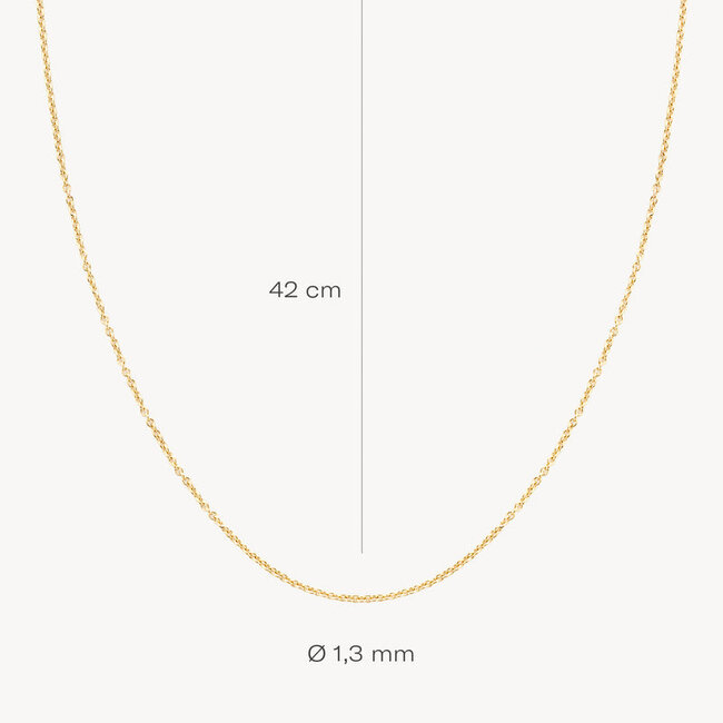 Collier 3010YGO/42 - Geel Goud (14Krt.)