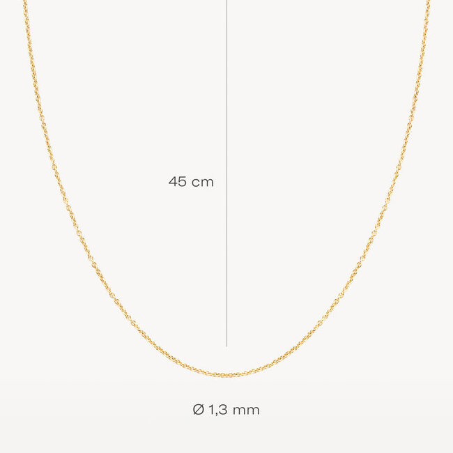 Collier 3010YGO/45 - Geel Goud (14Krt.)