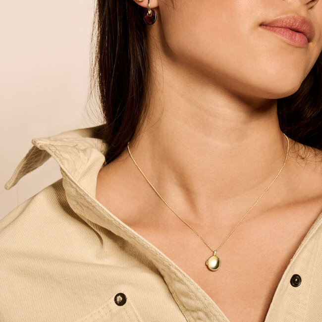 Hanger Medaillion 6081YGO - 14k Geelgoud