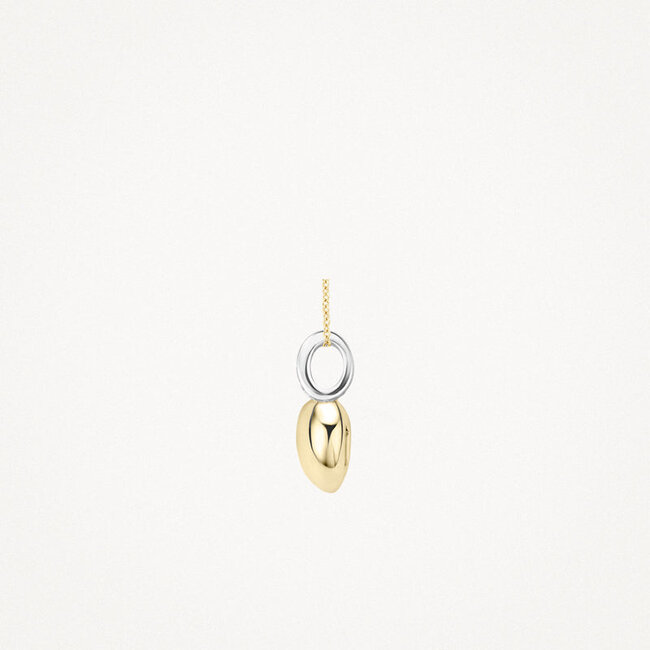 Hanger 6077BZI -14k Geel en witgoud met zirkonia