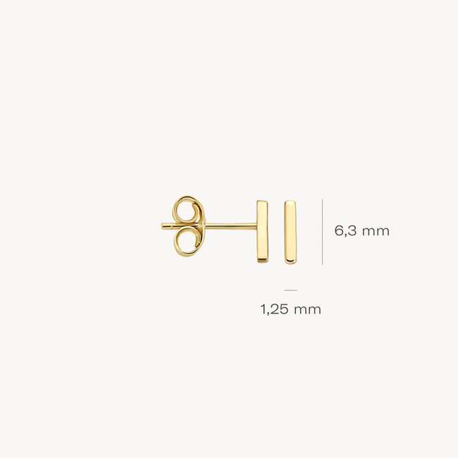 Oorknoppen 7251YGO - Geelgoud (14Krt.)