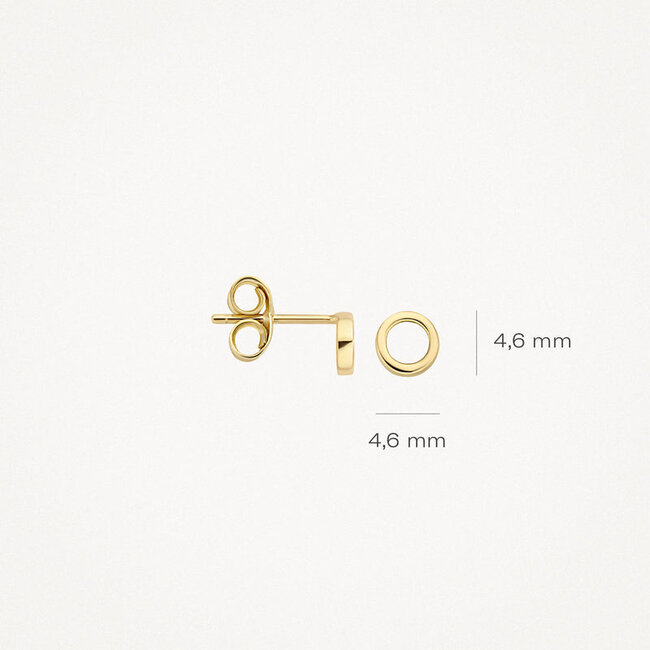Oorknoppen 7244YGO - Geelgoud (14Krt.)