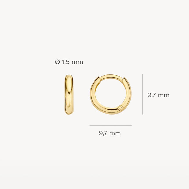 Oorringen 7221YGO - Geelgoud (14krt.)