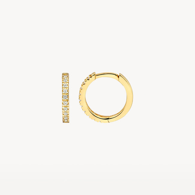 Oorringen 7307YZI - 14k Geelgoud met zirkonia