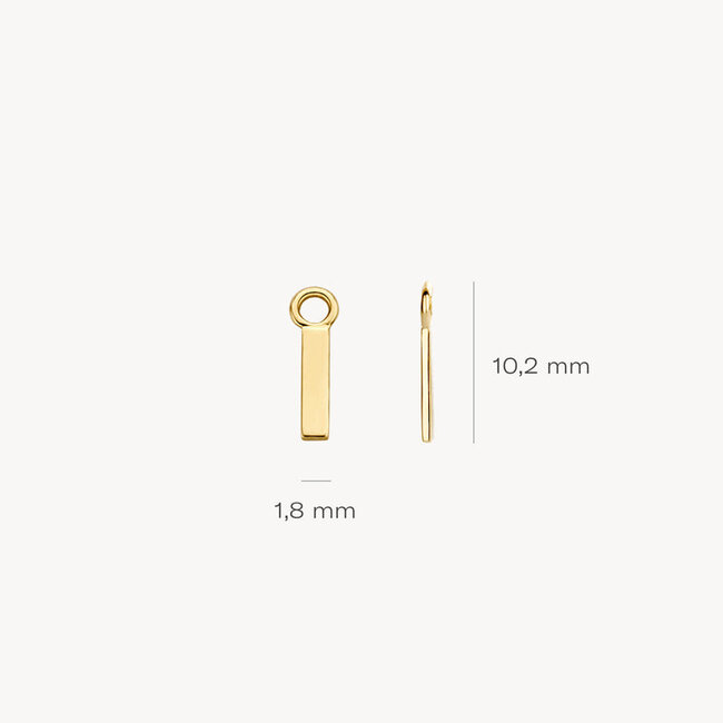 Oorbedels 9056YGO - 14k Geelgoud