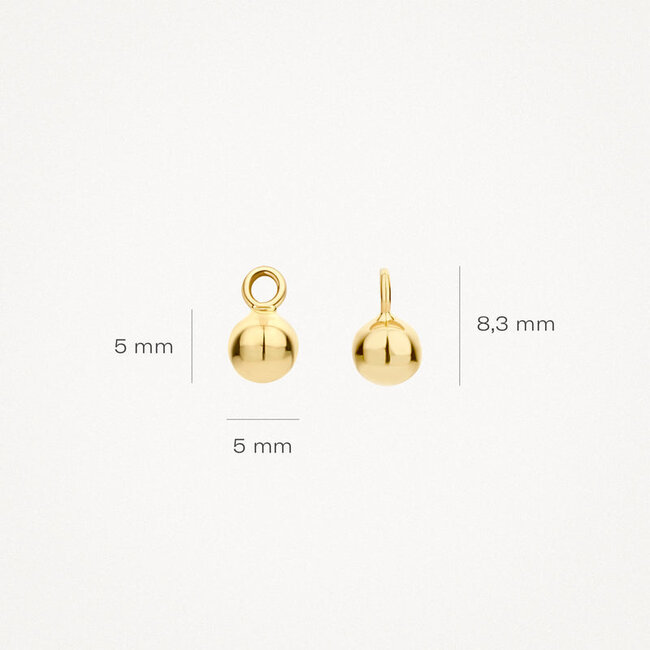 Oorbedels 9062YGO - 14k Geelgoud