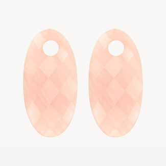 Blush Gold Jewels Oorbedels 820PIQL - Rose Quartz