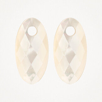 Blush Gold Jewels Oorbedels 820MOPL - Mother of pearl