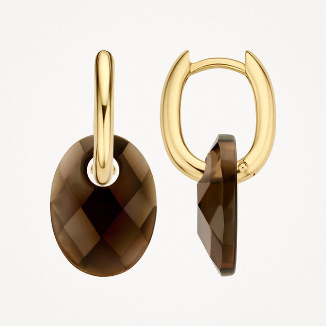 Oorbedels 810SMQO - Smokey Quartz