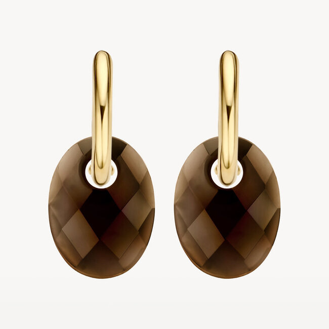 Oorbedels 810SMQO - Smokey Quartz