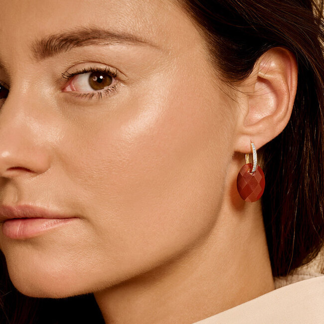 Oorbedels 810RAGO - Red Agate