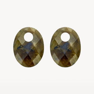 Blush Gold Jewels Oorbedels 810LABO - Labradorite