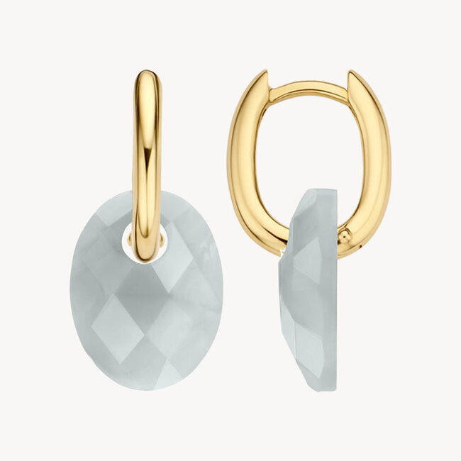 Oorbedels 810GRAO - Grey Agate