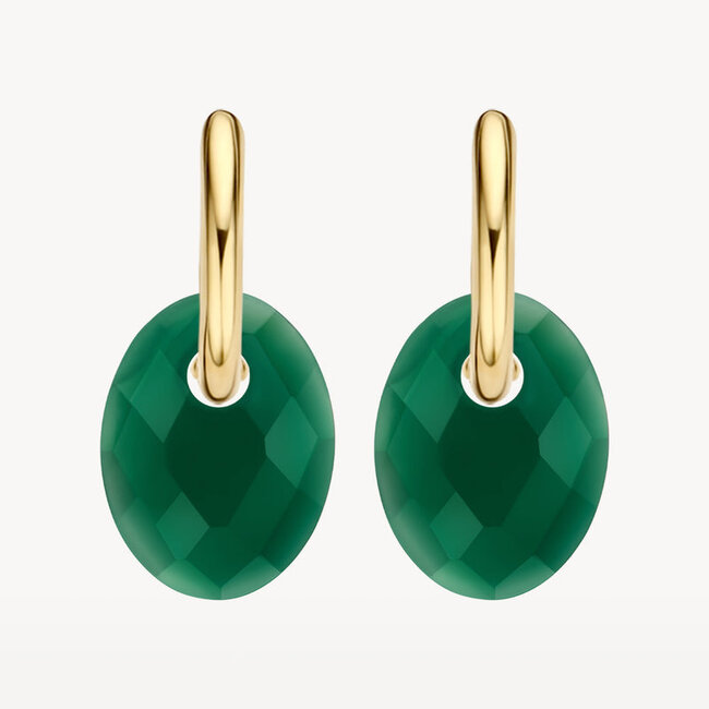 Oorbedels 810GAGO - Green Agate