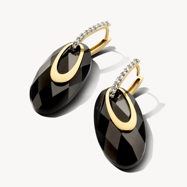 Oorringen 7236YZI - 14k Geelgoud met zirkonia