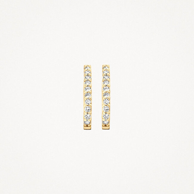 Oorringen 7236YZI - 14k Geelgoud met zirkonia