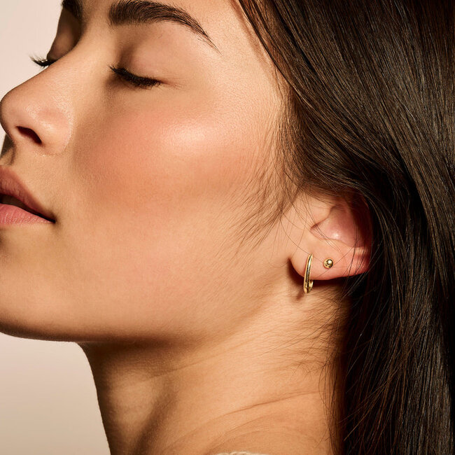 Oorringen 7218YGO - 14k Geelgoud